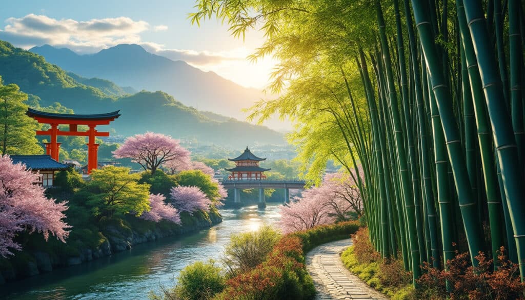 explore the unique geographical features of kyoto, japan's ancient capital. discover its stunning mountains, river landscapes, and rich biodiversity that shape the city's stunning scenery and cultural heritage.